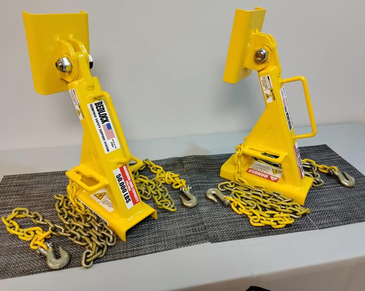 Bedlock system for dump truck repair