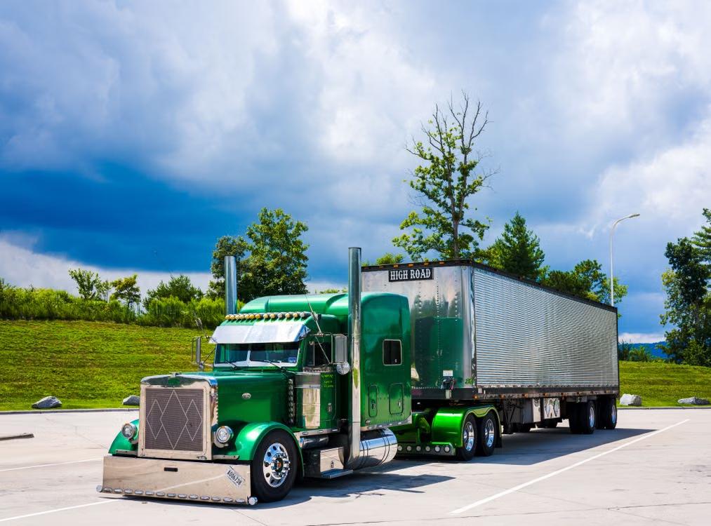 Heavy-duty truck parked outdoors